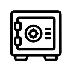 Poster - Safe Box Icon Representing Secure Smart Storage Solution