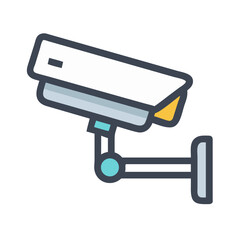 Aufkleber - Security Camera Icon Representing Surveillance Monitoring