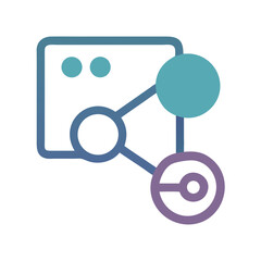 Fototapete - Share Icon Representing Content Distribution
