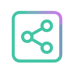 Poster - Share Symbol Icon Representing Content Distribution