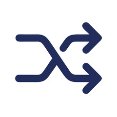 Leinwandbilder - Shuffle Icon Representing Random Playback Function