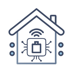Fototapete - Smart Home Hub Icon Representing Centralized Device Control