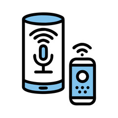 Poster - Smart Speaker Icon – Voice-Controlled Audio Device Symbol, Smart Home Assistant