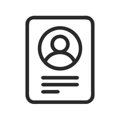 Poster - User Profile Icon Representing Account or Personal Identity Information