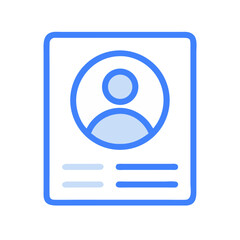 Aufkleber - User Profile Icon Representing Account or Personal Identity Information
