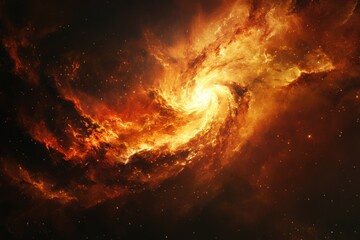 Wall Mural - stunning galaxy nebula with swirling colors and distant stars illuminating the cosmic expanse, galax