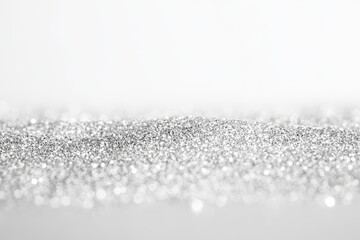 Poster - Bright white glitter particles create a clean and sparkling background suitable for various creative projects, Particles white business clean bright glitter bokeh dust abstract background