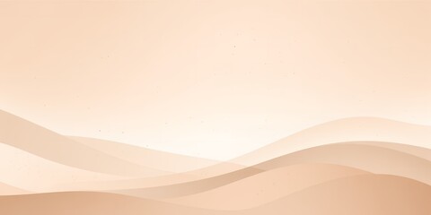 Poster - Abstract background with layered beige waves creating a calming and serene atmosphere visually