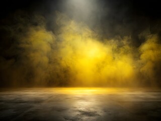 abstract image of dark room concrete floor. black room or stage background for product placement.pan