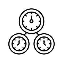 Poster - Time management clock schedule deadline appointment reminder planning efficiency productivity meeting time zone