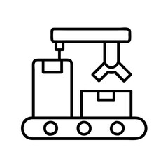 Poster - conveyor belt automation system factory production line manufacturing process robot arm industry des