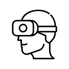 Poster - virtual reality vr headset augmented reality ar metaverse gaming technology innovation design icon
