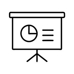 Poster - Presentation chart with pie graph and text for business meeting and data analysis report