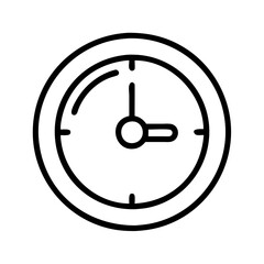 Poster - Clock time icon watch hour minute second timer alarm deadline appointment schedule timepiece 3 oclock