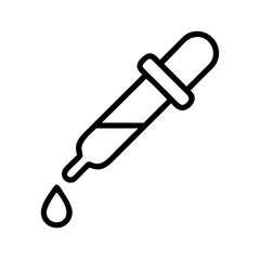 Poster - dropper tool vector icon for medical lab research science chemistry liquid design element art