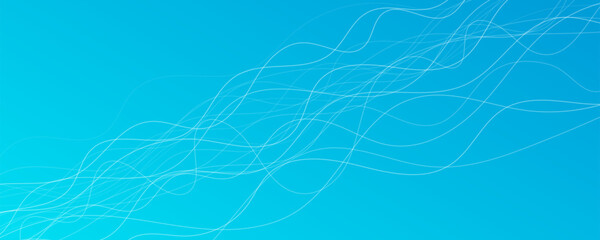 Poster - Abstract gradient background with wave beams