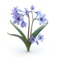 Poster - delicate spring blossoms in soft lavender hues.