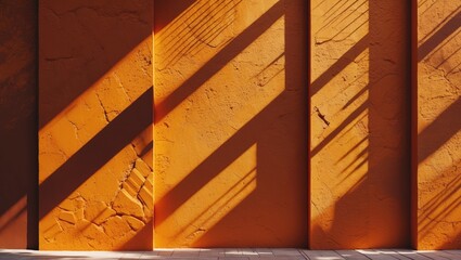 Poster - The wall backgrounds with shadow
