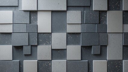 Poster - Chic and Detailed Design of Square Marble Mosaic Texture