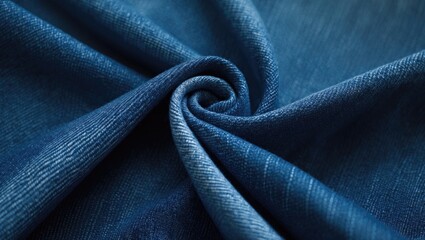 Poster - Close-up of denim texture, detailed blue jean cloth for pattern and background