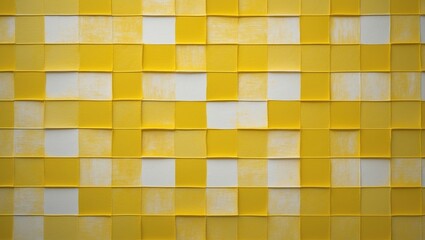 Poster - Texture background of Japanese gold white checkered design