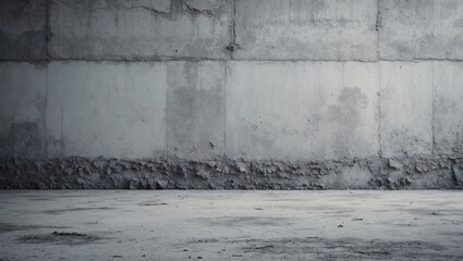 Poster - Grungy textured concrete background with an old dirty white appearance