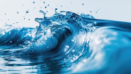 Poster - Single image of water splashing