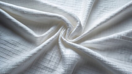 Poster - White textured fabric backdrop