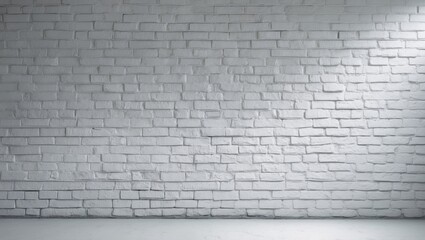 Poster - White brick wall background idea with a white texture in a room