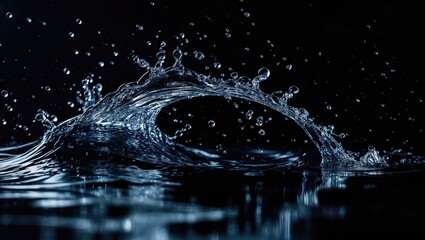 Poster - Background featuring an isolated water splash.
