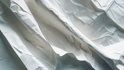 Poster - Textured white creased poster. Abstract backdrop.