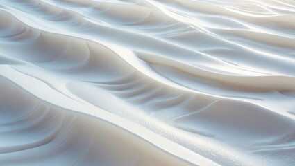 Poster - Wave line patterned white ceramic tiles for interior flooring and wall design.