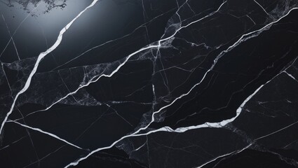 Poster - Black marble background with texture.