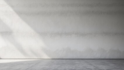 Poster - White cement wall with a textured background