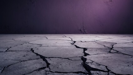 Poster - Empty Cement Floor on Particle Background - Ideal for Product Displays or Montages