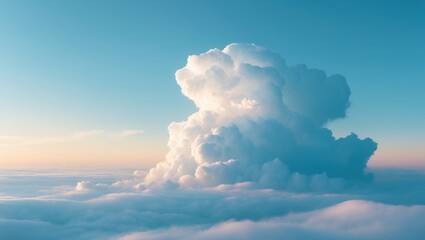 Poster - Calm Sky with Soft Clouds
