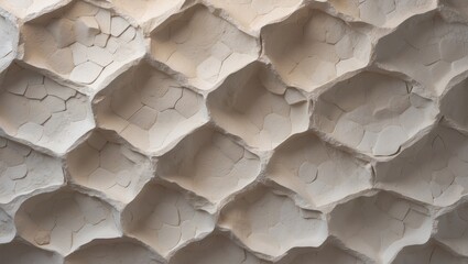 Poster - Detailed view of a white stone wall with fresh paint. Background featuring crack textures or solid surface.