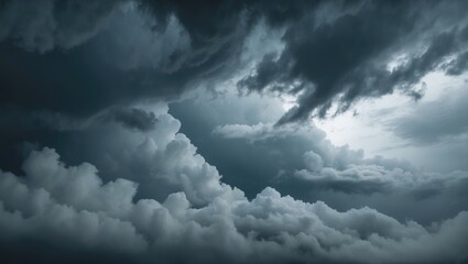 Wall Mural - Ground perspective of storm clouds