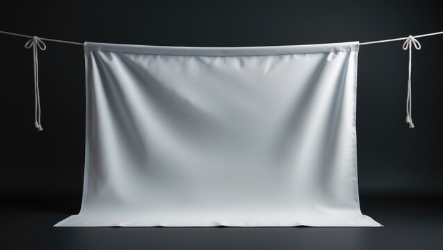 Black background with space for text on banner