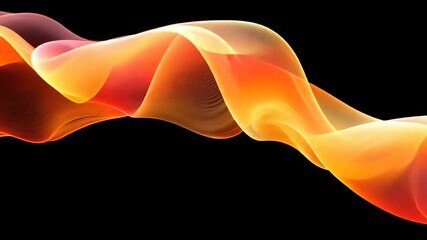 Fototapete - Captivating waves of vibrant color dance in mesmerizing patterns across a dark backdrop during a dynamic visual display Generative AI