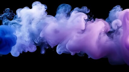 Poster - Explore mesmerizing swirls of colored smoke dancing through the air in this captivating visual experience Generative AI