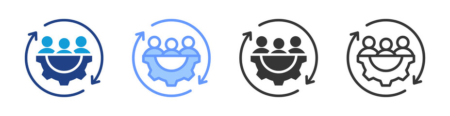 Poster - Inclusion icon set multiple style collection