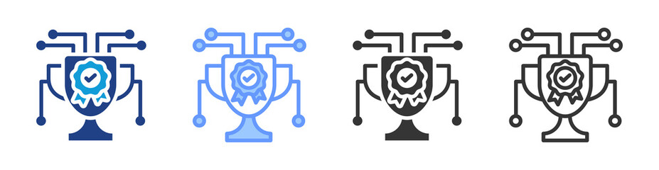 Poster - Reward System icon set multiple style collection