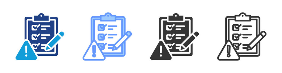 Poster - Incident Reporting icon set multiple style collection