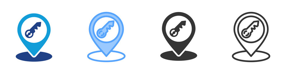 Aufkleber - Access icon set multiple style collection
