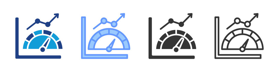 Poster - Performance Metrics icon set multiple style collection