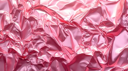 Aufkleber - Candy wrapper-inspired background with pink foil texture and highlights, elegant shine and copy space