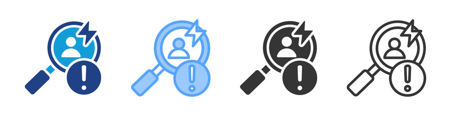 Poster - Observational Studies icon set multiple style collection