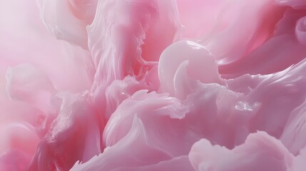 Poster - Light pink abstract blur with soft motion and dreamy tones, suitable for romantic and gentle theme