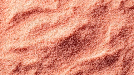 Poster - Pink sand surface background with natural fine grains and gentle lighting, minimalist layout with copy space